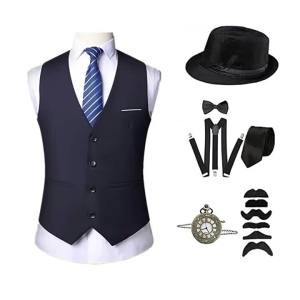Mẫu Nổ 1920S Gatsby Party Set Carnival Vest Biểu Diễn Sân Khấu Thường Niên Ca Sĩ Khiêu Vũ Đường Phố