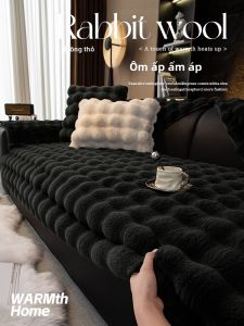 Luxury Rabbit Fleece Thickened Warm Seat Cushion