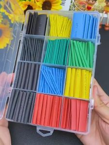 530Pcs Heat Shrink Tube Thermoresistant Heat-shrink Tubing Wrapping Kit Electrical Connection Wire Cable Insulation Sleeving