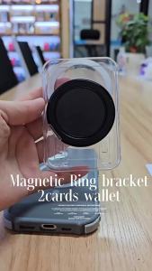 LS | Ví Nam Châm Chắc Chắn Trong Suốt Với Khả Năng Xoay 360 Độ ° Giá Đỡ Vòng Xoay Cho iPhone 17 Pro Max Samsung S26Ultra - Ốp Điện Thoại Có Khe Đựng Thẻ Magsafe