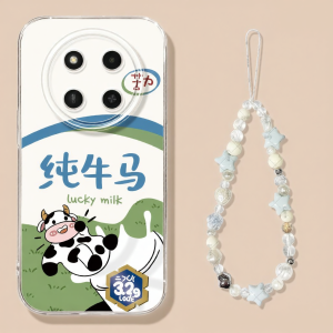 CIJING | Ốp Lưng Điện Thoại Chống Sốc Trong Suốt Hình Cartoon Sáng Tạo Bò Ngựa