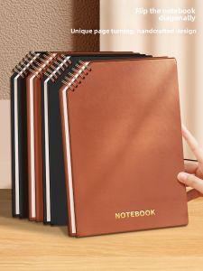 FARAMON | Thick Non-Painful Vertical Flip Diary Notebook
