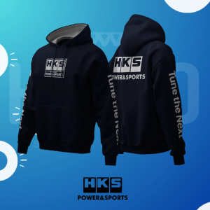 Hoodie Sweater Jaket Jumper HSCLO HKS POWER AND SPORT NAVY HOODIE Bahan Fleece Jaket Lengan Panjang Ukuran Jumbo Big Size XS S M L XL XXL 3XL 4XL 5XL