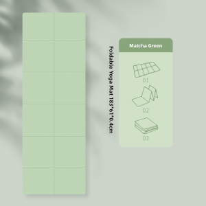 Portable Folding Yoga Mat Fitness Home Use Anti-Slip Children Dance Mat Student Nap Mat Quiet Design Gymnastics Mat