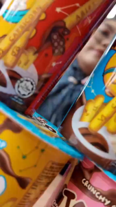 WIN WIN TOMO Crunchy Sticks Chocolate+Peanut Flavored Dip (40G)