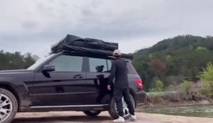 Car outdoor side tent sunshade and sunscreen tent can be installed on any model easy and convenient to install.