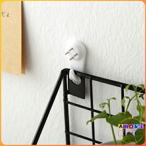 Amoki Photo Frame Seamless Nails Wall Mount Picture Frame Hook Clock Frame Plastic Nail 10pcs