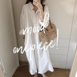 New Autumn Fashion French Elegant Stylish Loose Long POLO Neck Dress
