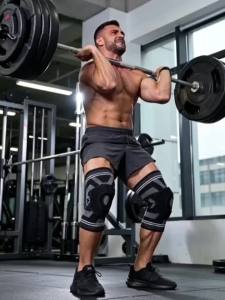 Professional Knee Brace with Patella Gel Pad & Dual Spring Stabilizers - Breathable Compression Sleeve for Running Basketball