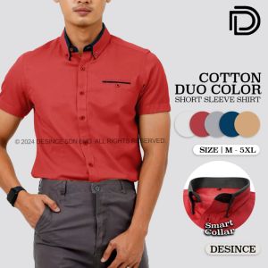 DESINCE Men Business Shirt Office Formal Smart Short Sleeve Men Clothing Kemeja Suit MT 167