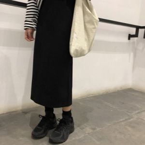 imimtuan | Chân Váy A-Line Đa Năng Ôm Body Có Khe Sau