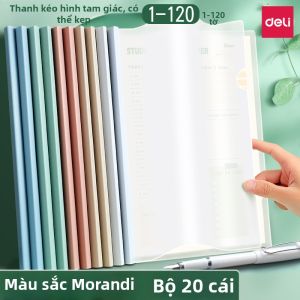 deli | Sổ Tệp Dung Lượng Lớn Trong Suốt Màu Đẹp Bền