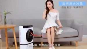 Mobile Air Cooler Inverter Portable Personal Aircon With Remote Control Double Layer Air Conditioner Tower Electric Fan with 7L Big Water Tank Cooler Home Office Air Conditioning Fan Cooling Fan Humidifier