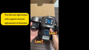 Hamrol 12MP Three Lens Three Screen Humanoid Recognition AI Alarm PTZ WIFI IP Camera Waterproof CCTV