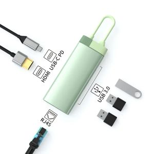 BASIX | usb c hub to HDMI-Compatible Adapter Type-c  Dock Station 4K 30HZ PD Charging Compatible Type C HUB for MacBook air PRO Laptops