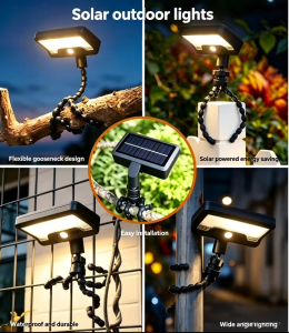 Octopus-Shaped Solar LightGreen Solar Energy-Light Up Every DayIP44 WaterproofAutomatic ChargeThree Lighting Modes