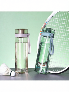 Simple Square Plastic Tumbler for Student and Sports