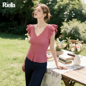 puella | Áo Thun Tay Loe Màu Hồng Pháp