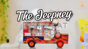 Jeepney Cat Scratcher & Scratching Post by HaloPets Pet Playhouse Cat Furniture scratching board