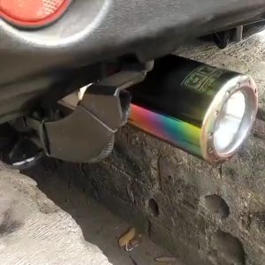 Knalpot Mobil Racing HKS Gronel Suara FULL BASS Bulat UNIVERSAL MOBIL