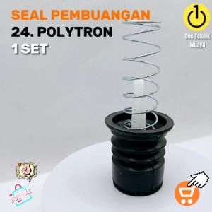 1 SET LENGKAP KARET SEAL / SIL / BELOW PEMBUANGAN MESIN CUCI POLYTRON S24 SET