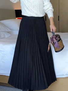 MANMI | Chân Váy Midi Xòe Dáng Rộng Cao Waisted Vintage Thời Trang