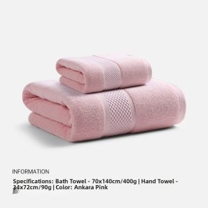 GRACE | Non-shedding Thick Cotton Bath Towel