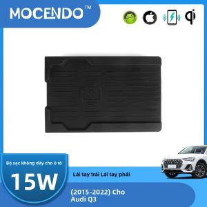 Sạc Không Dây Nhanh 15W Cho Audi Q3 2015-2022 Gắn Trên Bảng Điều Khiển Trung Tâm Đạt Chuẩn Qi Phụ Kiện Ô Tô