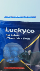 LUCKYCO Racun Tikus GANAS AMPUH Original USA FORMULA Mati Kering Tanpa Bau Bangkai Menyengat 200 Gr