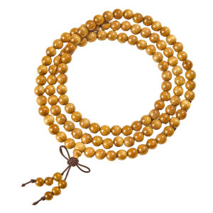 HONGLIANGYUAN | Natural Golden Camphorwood 108-bead Prayer Beads 108 Beads