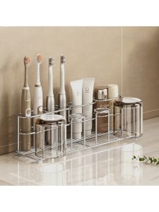 Giá Để Chổi Đánh Răng Bằng Thép Không Gỉ 304 Treo Tường Phòng Tắm Giá Để Kem Đánh Răng Giá Để Ly Đựng Nước Súc Miệng Giá Để Đồ Dùng Vệ Sinh Cá Nhân