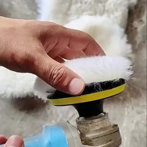 3/4 Inch Sheep Wool Polishing Pad Hook And Loop Buffing Wheel for Car Paint Scratch Repair Furniture Metal Jade Polishing