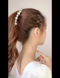 Harper กิ๊บติดผม ประดับมุกเทียม สไตล์เกาหลี สําหรับผู้หญิง Hair Clips