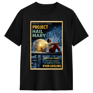 Sanrio | Streetwear T Shirt Space Mission Patch Project Hail Mary 100 Cotton Summer T Shirts Trendy Cool Tshirt Casual Short Sleeve Tops