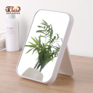 HD Single Mirror Mirror Desktop Dressing Table For Home Foldable Square Desktop Minimalist Dormitory Students