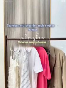 Hot Sale Ten clothes hangers wardrobes bedrooms balconies storage clothes sturdy blue gray simple