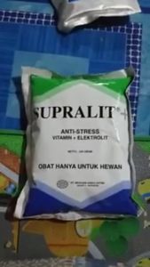 SUPRALIT PLUS 250 gram: Anti Stress Elektrolit Vitamin untuk Unggas Ayam Petelur & Broiler Bebek