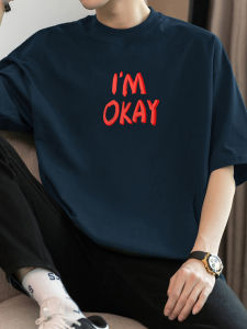 Áo Thun Nam Tay Ngắn Cotton Nguyên Chất 260g Dáng Rộng Cổ Tròn Thời Trang Mùa Hè Thương Hiệu Hợp Thời Trang Chất Liệu Cotton Nguyên Chất Tay Lửng Nửa Tay