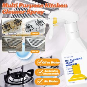 Kitchen Oil Cleaner Multi Purpose Kitchen Cleaner Spray Oil Stain Detergent Grease Remover Strong To Clean Oil And Smoke