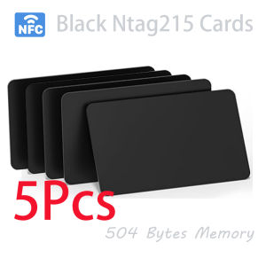 5/10 Rewritable NFC Cards Black NFC Tags NFC Business Card NFC 215 Cards NFC Ntag215 Cards Blank NFC Cards Rewritabl 504 Bytes