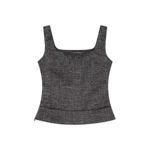 XXNING | Bộ Đầm Suông Dáng Ôm Accentuating Slimming Có Cổ Tròn Pháp
