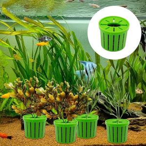 12Pcs Anti-Floating Aquarium Plant Rings Aquatic Plants Fixed Rings Aquarium Landscape Plastic Plant Fixing Anchor
