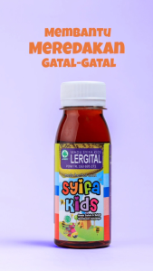 Madu Anak Atasi Alergi/gatal-gatal 100ml - syifa kids Lergital untuk cacar air bisul & eksim