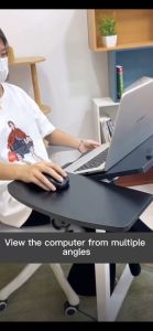 Adjustable Laptop Table Foldable Liftable Laptop Table Desk Bedside Table Sofa Side Table With Wheels Adjustable High Computer Table Multifunctional Meja Belajar Meja Komputer Movable Study Desk Height Adjustable Table 升降桌子