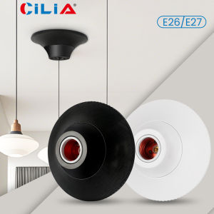 CILIA 1/2pcs E26/E27 Lamp Bulb Pendant Holder suitable for 220V/240V voltage textured round fixed base bracket