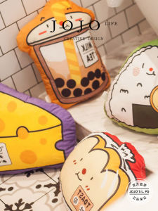 Gối Nướng Mì Toast JOJOS L. PD Gối Sofa Phòng Ngủ Phòng Khách Gối Ô Tô Chất Liệu PP Cotton Hình Dạng Tam Giác in Chuyển Nhiệt