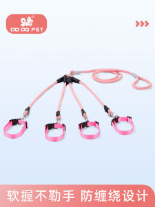 Dual Head Dog Leash One to Two Three Multiple Dogs Outdoor Walking Rope Anti-Tangle Large Medium Small Dogs Dog Chain