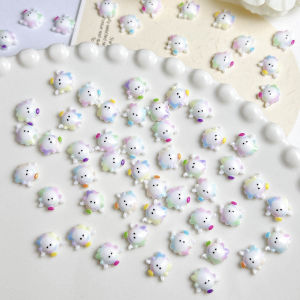 30PCS Phụ Kiện Trang Trí Móng Tay Hình Thiên Thần Hoạt Hình Dễ Thương Bằng Nhựa Resin 3D Nhiều Màu Sắc Dùng Trang Trí Móng Tay Ốp Điện Thoại Đồ Thủ Công