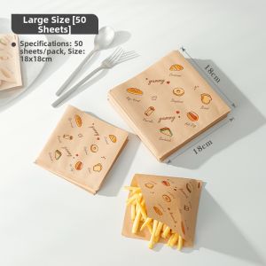 lissa | Microwavable Non-folding Greaseproof Food Packaging Paper