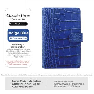Filofax | Croc Leather A6 Notebook